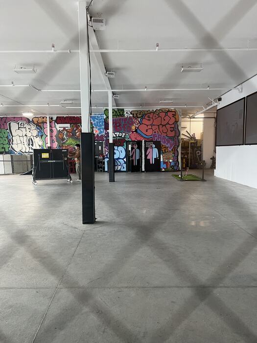 The Life Shop main room, empty, showing the full length of the space