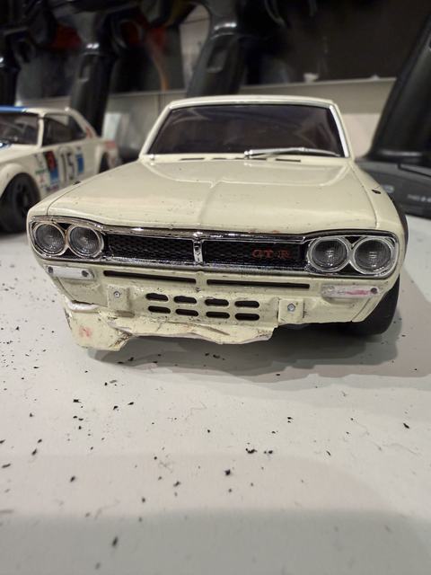 Close-up of a Skyline GT-R RC body